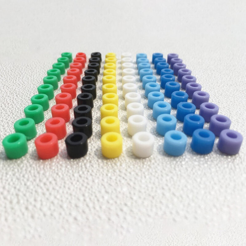 160Pcs/Box Color Code Circle Silicone Rings Multicolor For Dental Instruments