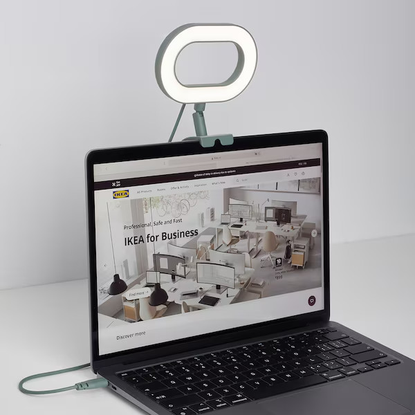 IKEA Stankregn Dimmable LED Laptop Ring Light Lamp NIB