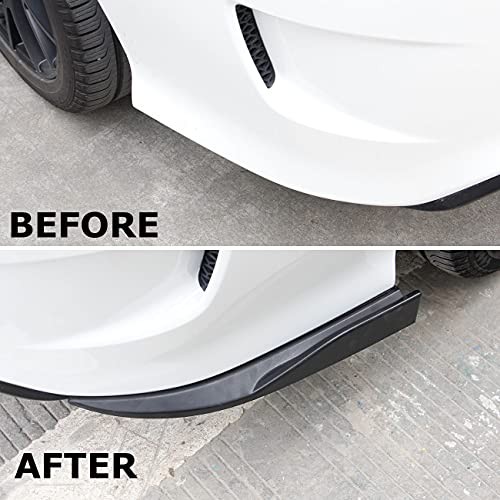 Car Rear Bumper Spoiler Bumpers Lip Diffuser Splitter Protector for Matt Black