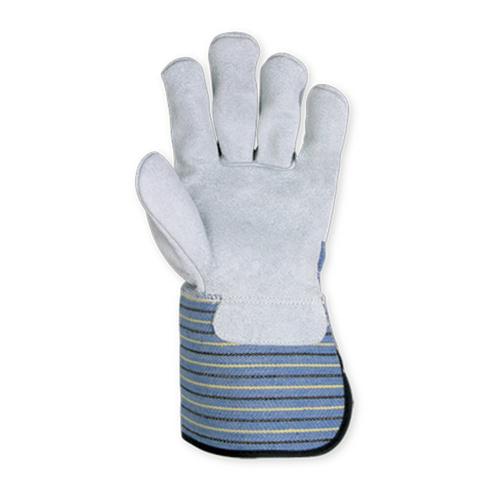 CLC 2048L SPLIT LEATHER PALM WORK GLOVES WITH EXTENDED SAFETY CUFF