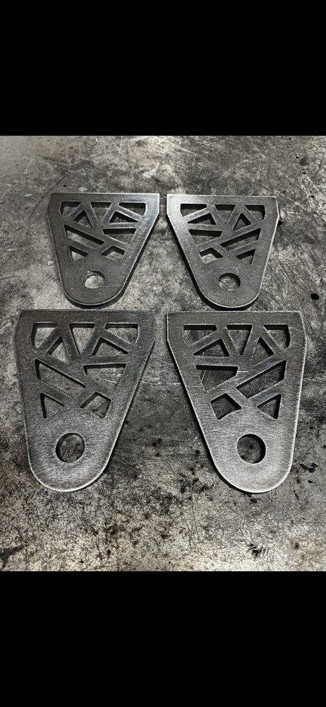 4 weld on traction bar frame mounts / weld on tabs 3/4” Bolt Hole