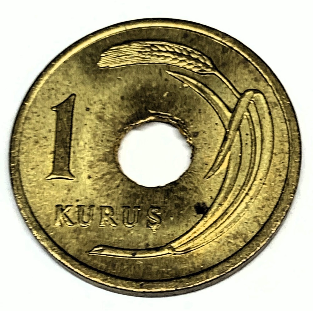 # C4275 TURKEY COIN, ONE KURUS 1948