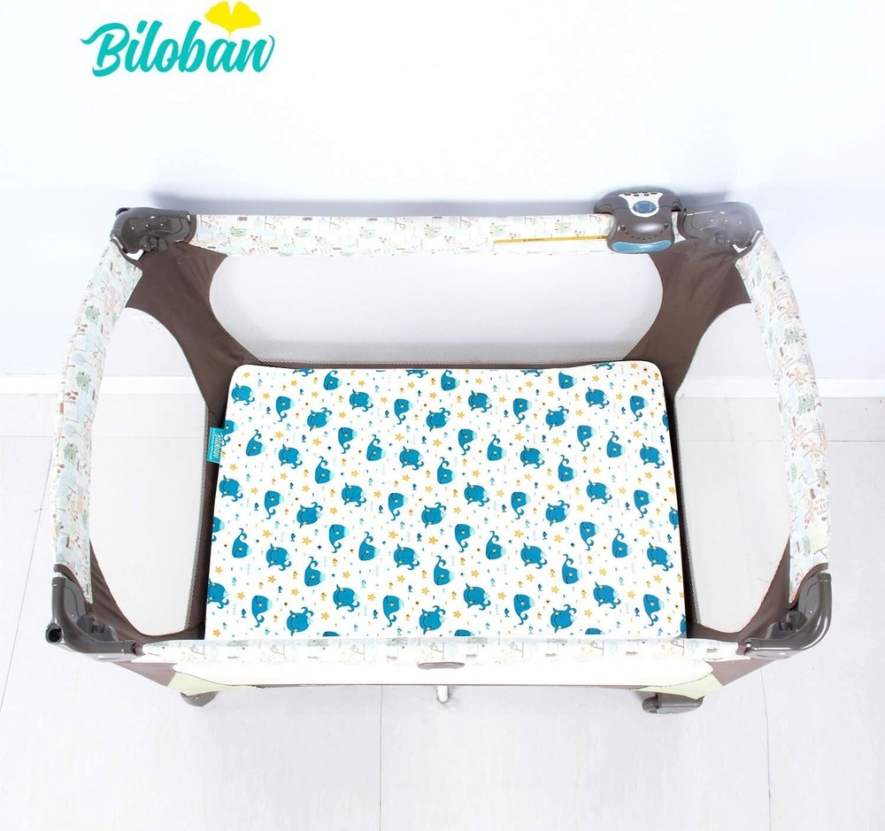 2 Pack Portable Playard Pack & Play Sheet Pack and Play Sheets Fitted Crib Sheet