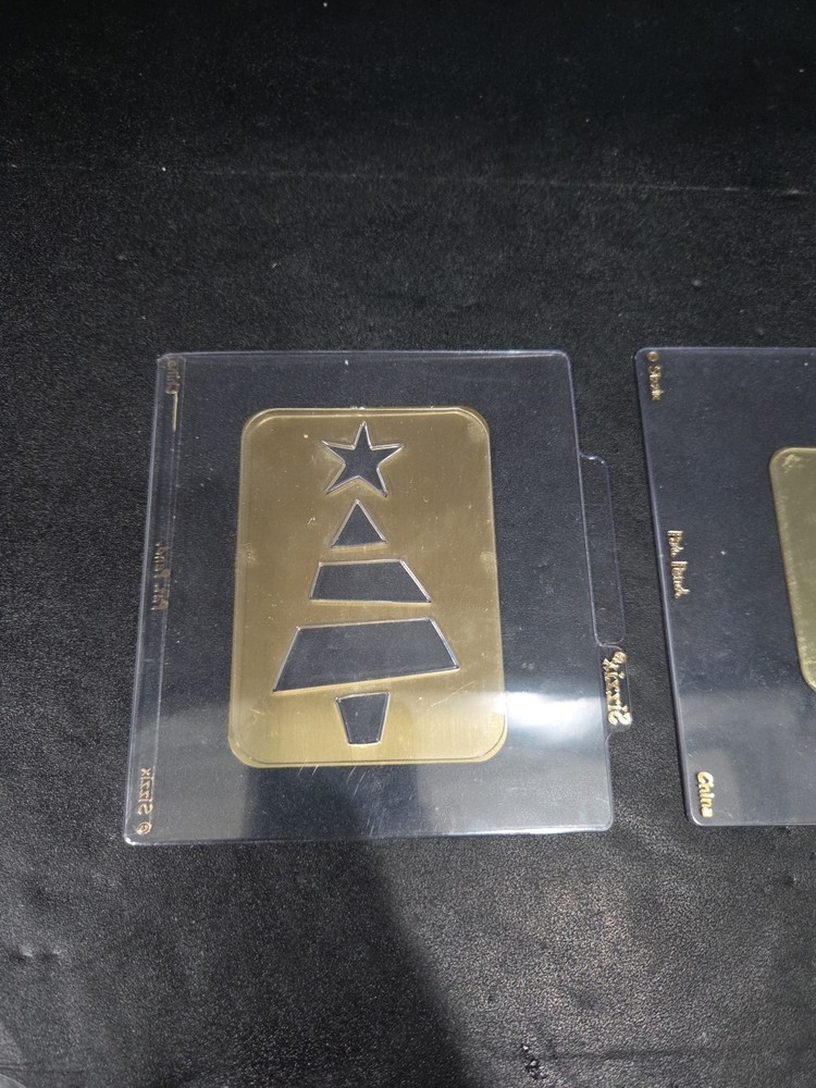 Sizzix Simple Impressions Embossing Folder, Christmas Brass, Snowflake Tree Star