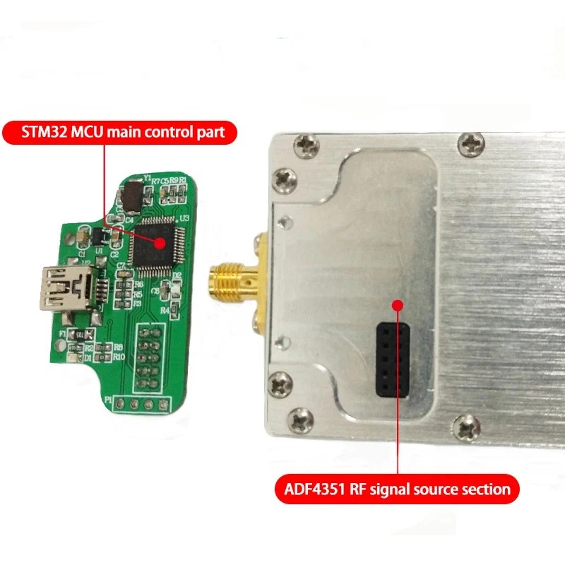 ADF4351 Phase-locked Loop Signal Source Frequency Synthesizer with Cavity RF PLL