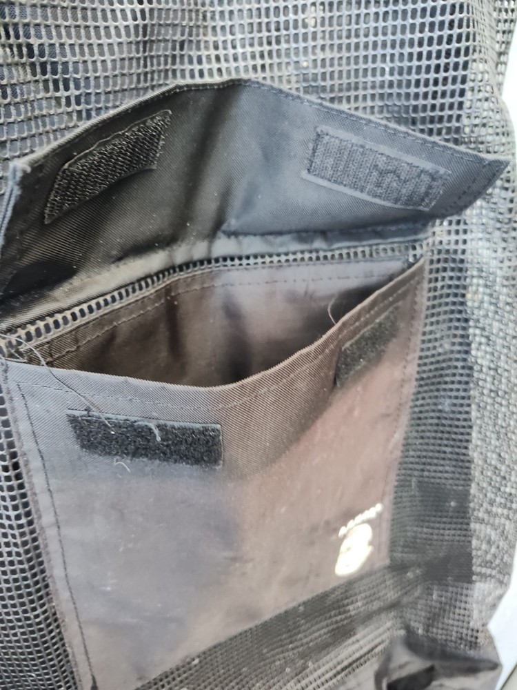 Armor Heavy Nylon Mesh Backpack Bag Black