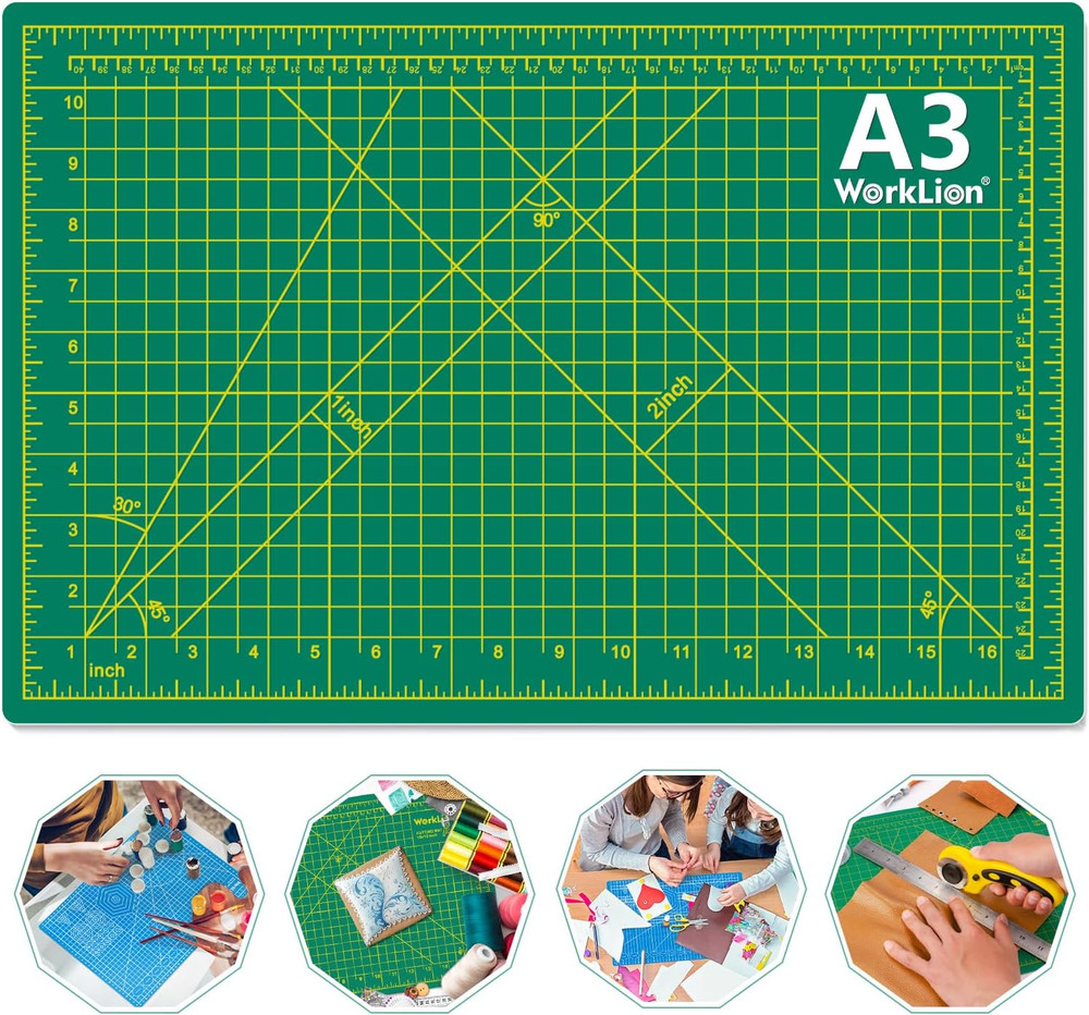 Art Self Healing PVC Cutting Mat, Double Sided, 12" X 18"
