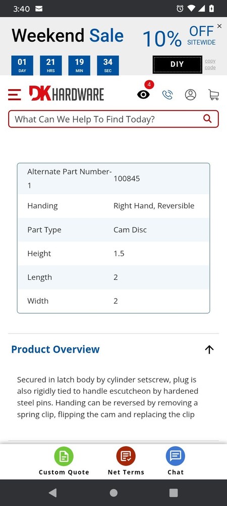 2Pc. ADAMS RITE Cam Disks NOS. 2 Pc.