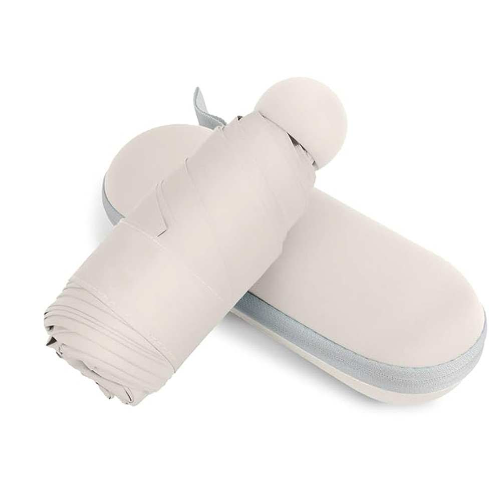 2 Pack GMOX Capsule Umbrella Small and Portable Solid Color Sunshade
