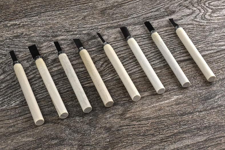 8 Pc Cheap Mini Wood Sculpting Carving Tool Set