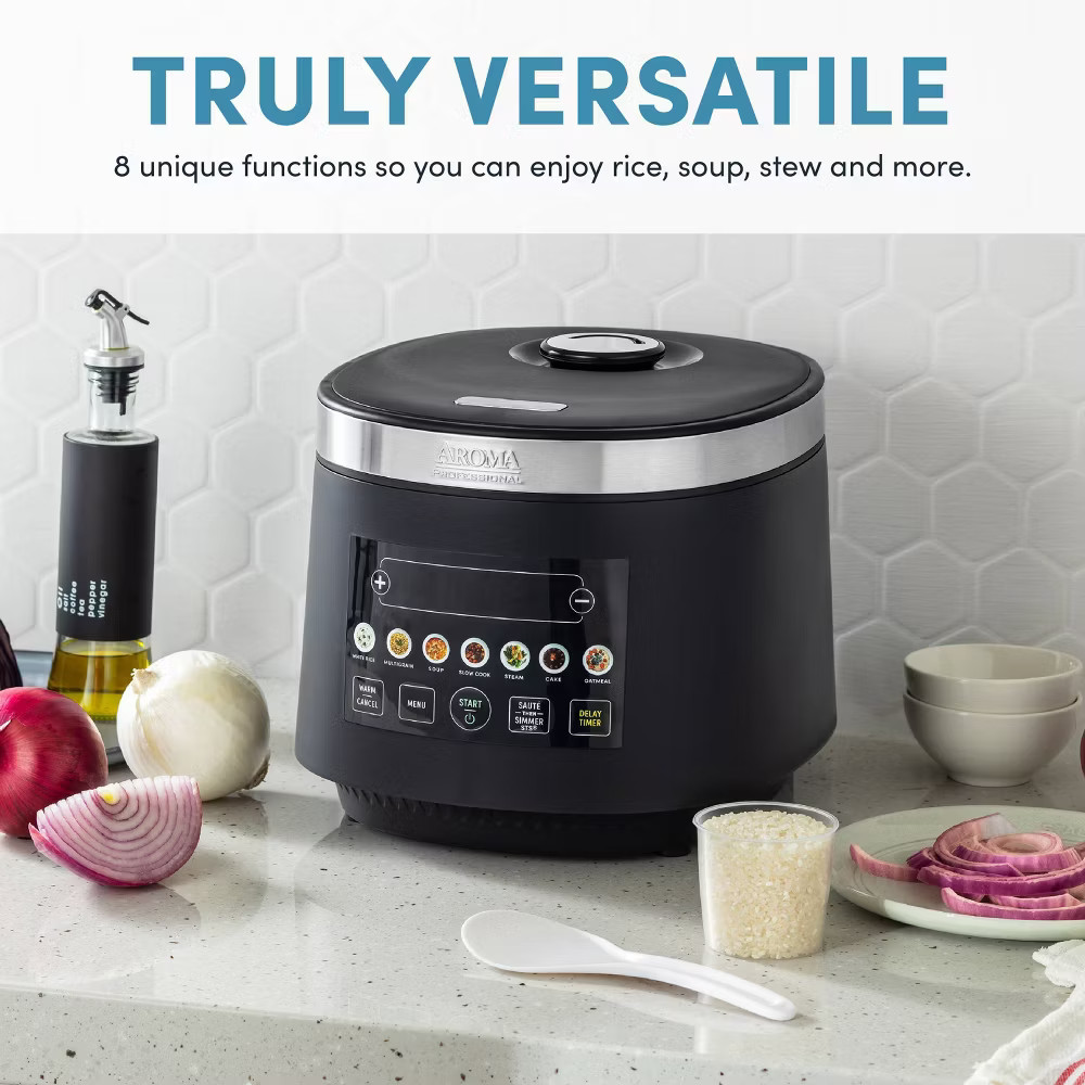 Aroma 20 Cup Digital Rice Cooker Black