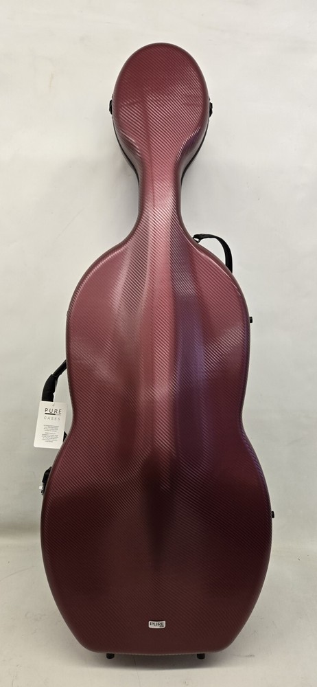 Pure by Gewa 4/4 Polycarbonite 4.6 Cello Case Ruby Red Free Shipping