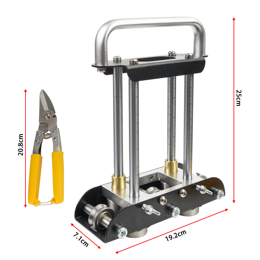 Black Hand Sheet Roller Bender Metal Roofing Tool &Snip for Making Folding Edges