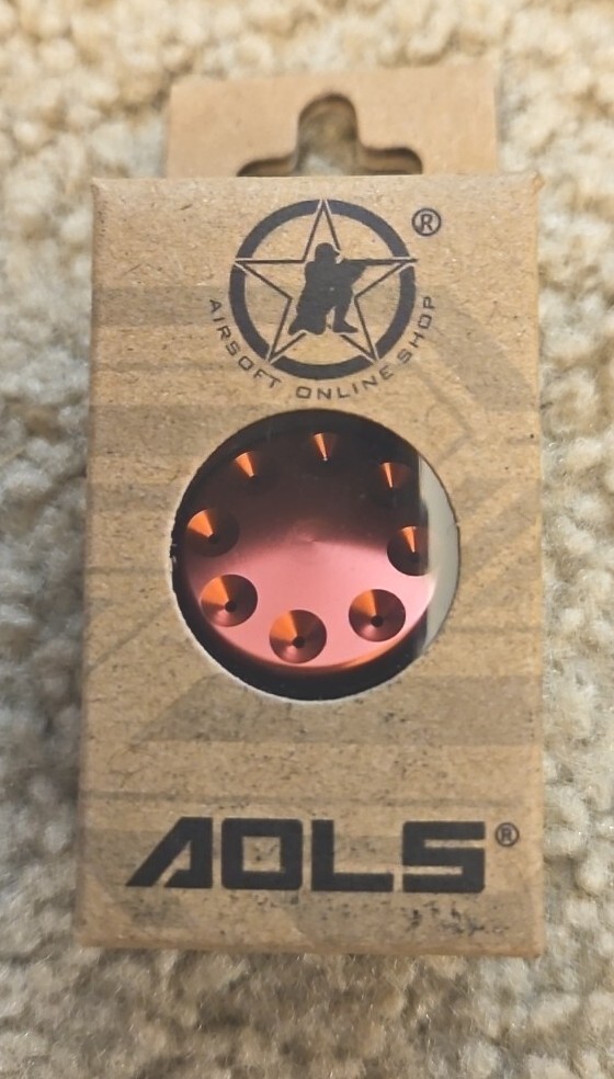 AOLS Piston Head Aluminum Precision CNC Machined - Red