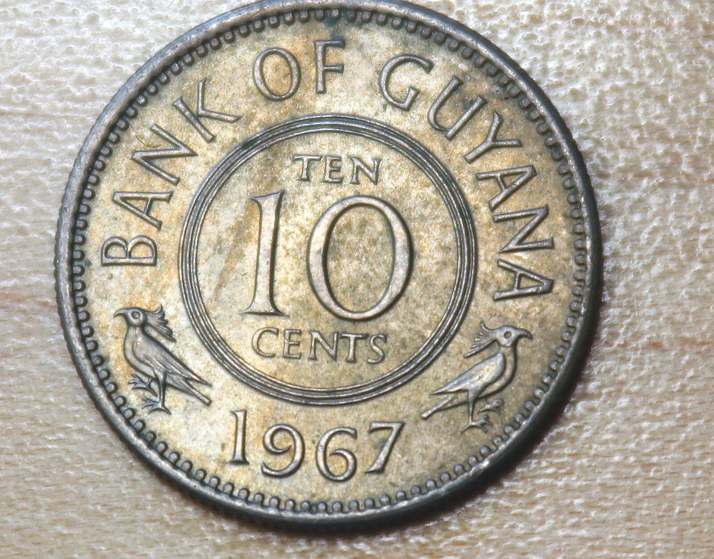 1967 Guyana 10 Cents