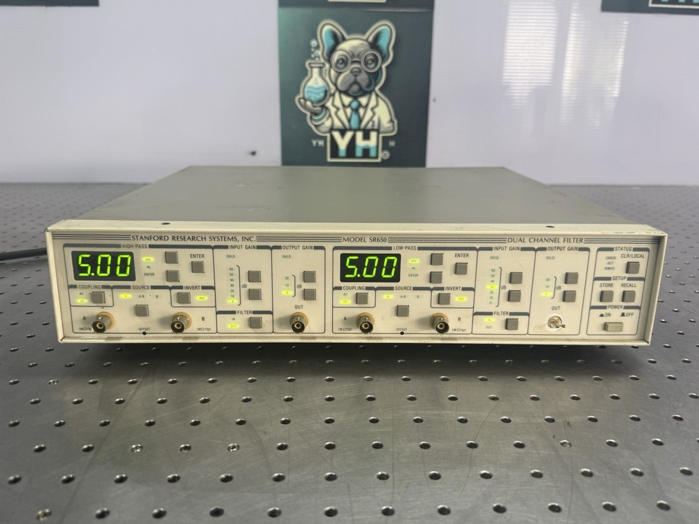 SRS SR650 Dual Channel Filter Powers On Tested AS-IS Read Desc