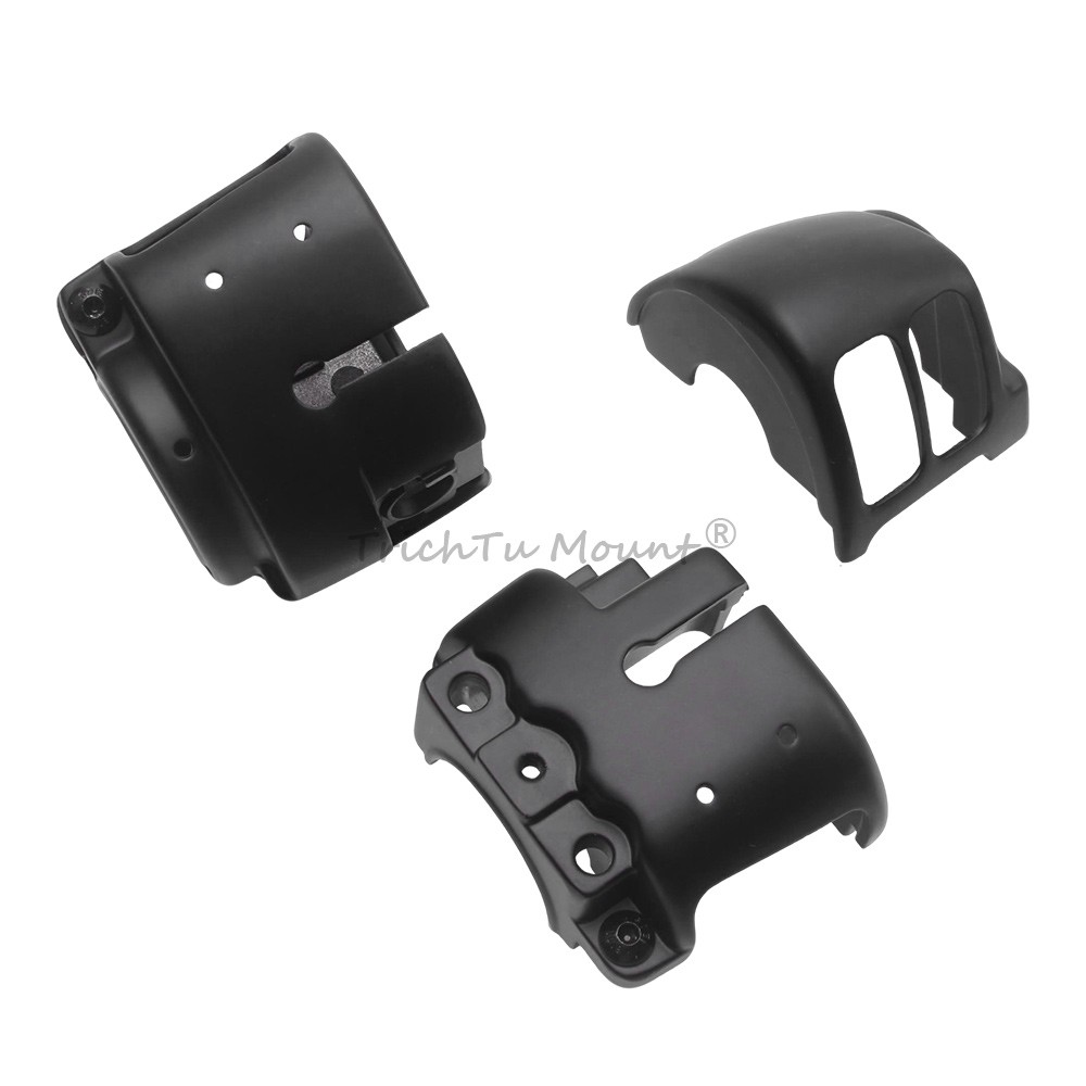 Handlebar Switch Housing Covers Hand Control Button Caps For Harley Dyna Softail