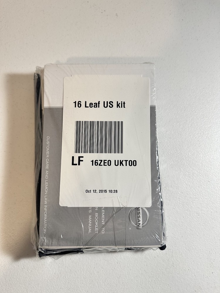 2015 Nissan Leaf Owner's Manual Set