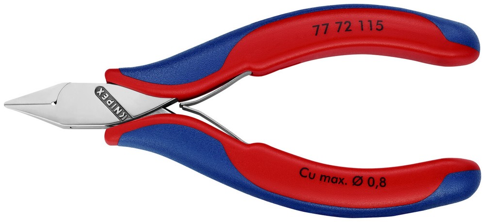 Knipex 77 72 115, 4 1/2" Electronics Diagonal Cutters