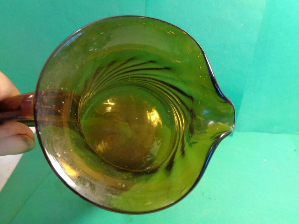 Studio Art Glass 6 1/2" Brown Pitcher (Used/EUC)