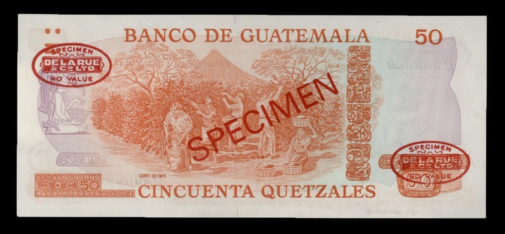 Guatemala P63as, Specimen Banknote.