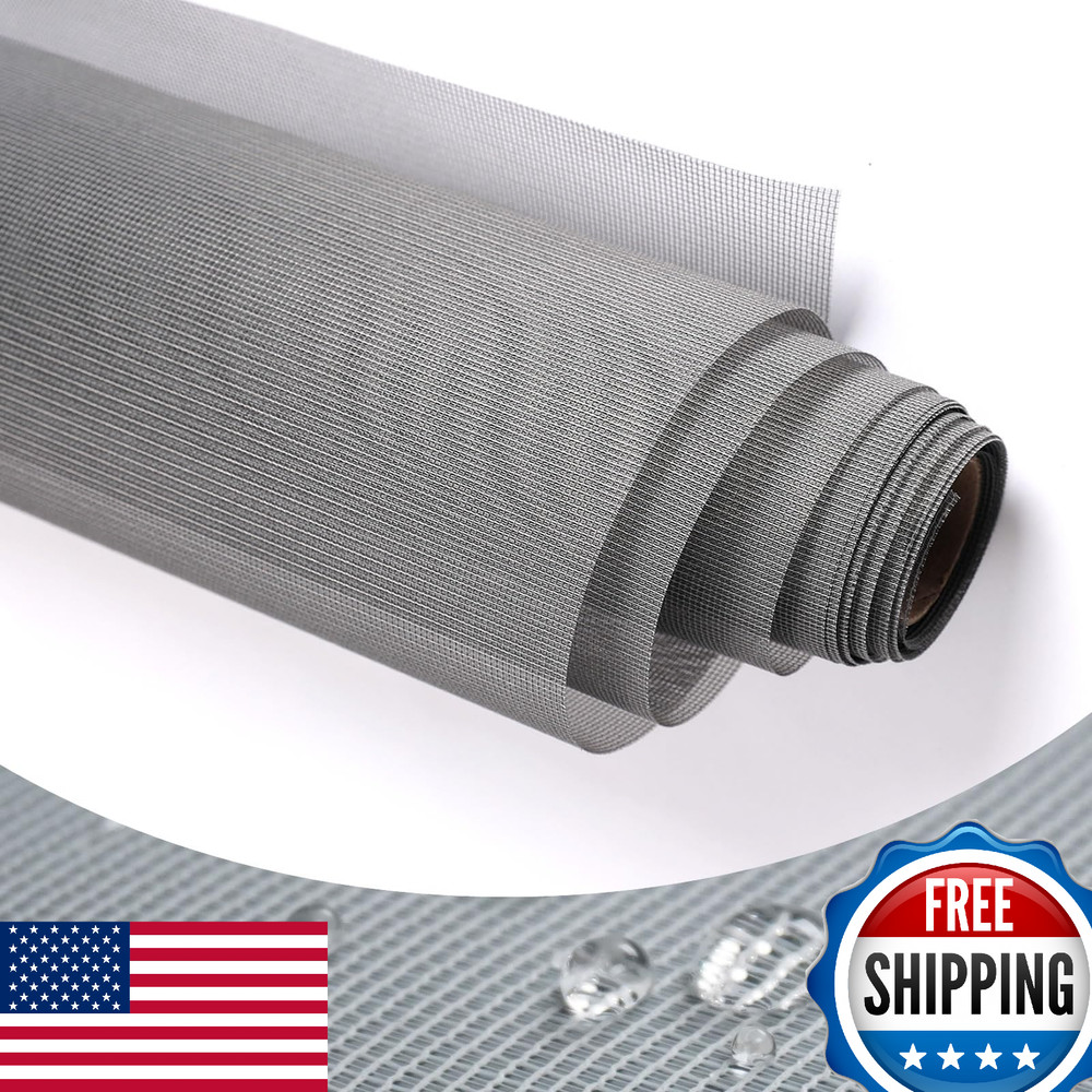 High Density Dustproof Pollen Proof Screen Mesh 109x37 Grey Window Replacement
