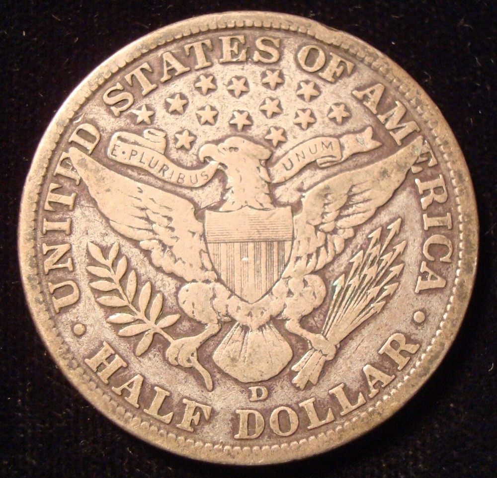1908-D Barber Half dollar