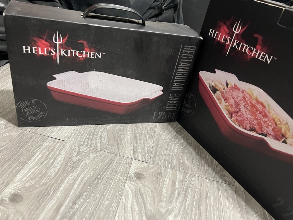 Hell’s Kitchen by Gordon Ramsay Ceramic Baking Dishes – 2-Piece Set (New)