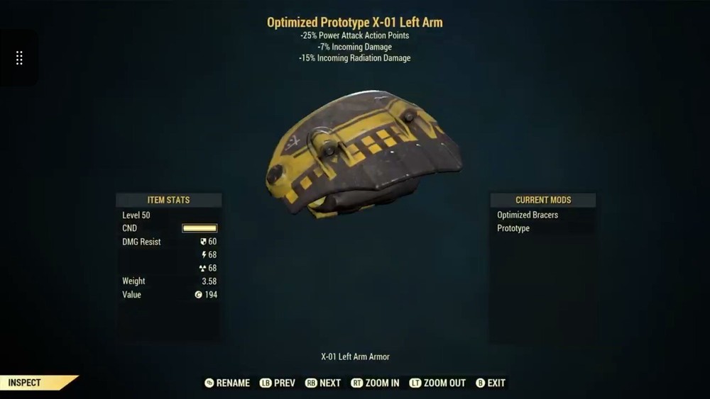 (Xbox) X-01 Power Armor with Jet Pack - Full Set Fully Modded