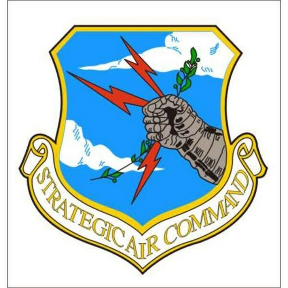 4" USAF AIR FORCE STRATEGIC AIR  COMMAND SAC WINDOW DECAL