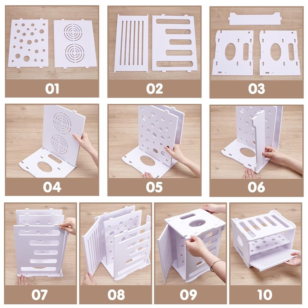 Upgrade Routers Shelf Storage Rectangle PVC Plastic Routers Wire Storage Box ...