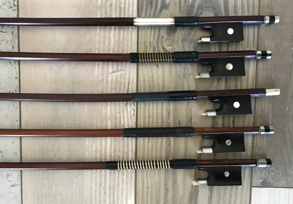 Five Vintage 3/4 Size Violin Bows For Restoration (#2)