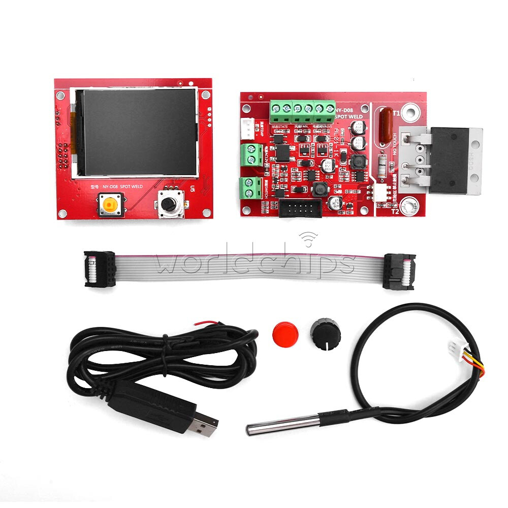 NY-D08 100A Color LCD Spot Welding Machine Control Board Panel Controller Welder