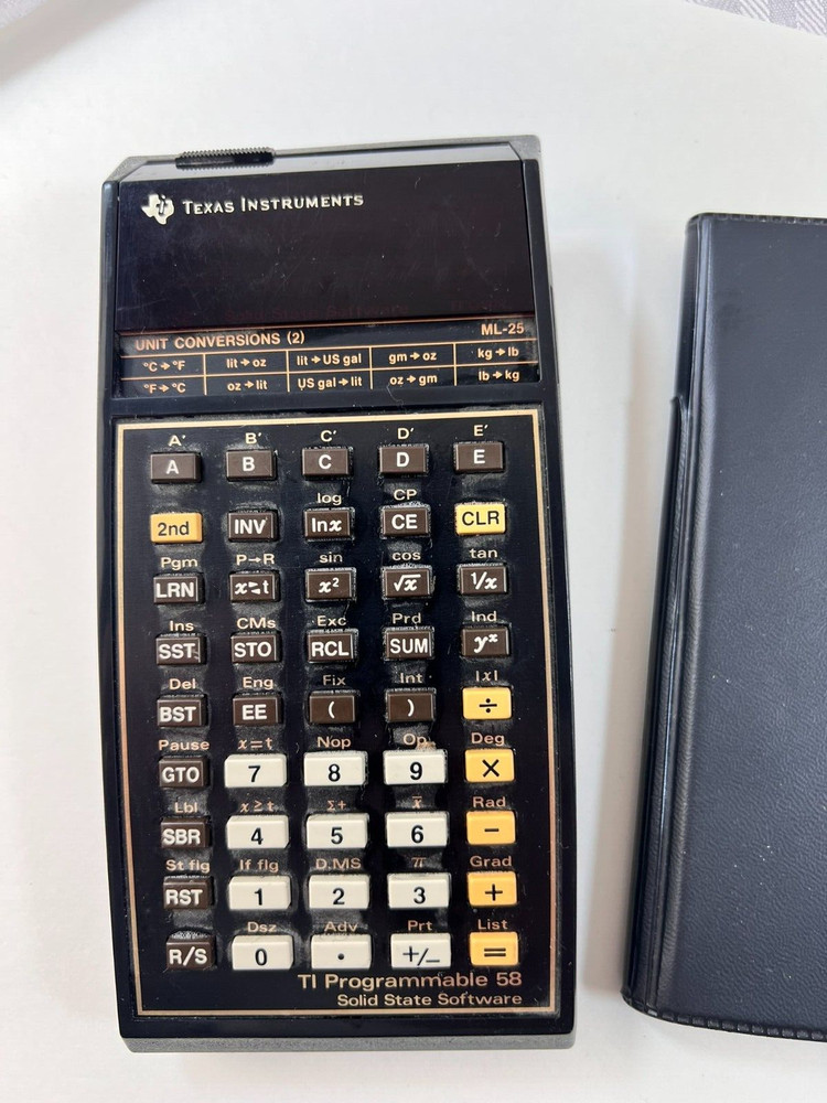 Texas Instruments Programmable 58 Calculator Master Library & Marine Navigation