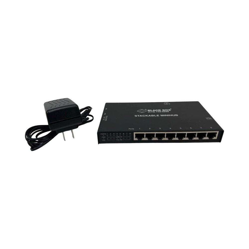 Black Box Stackable Mini LE2801A 8-Ports External Hub stackable Tested!