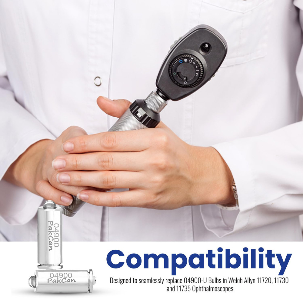 Compatible with Welch Allyn 5 Pcs Halogen LED Replacement Bulbs 04900-U for 1172