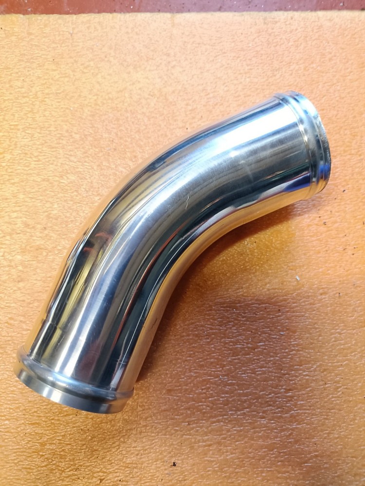 63mm 45 degree aluminium pipe beaded