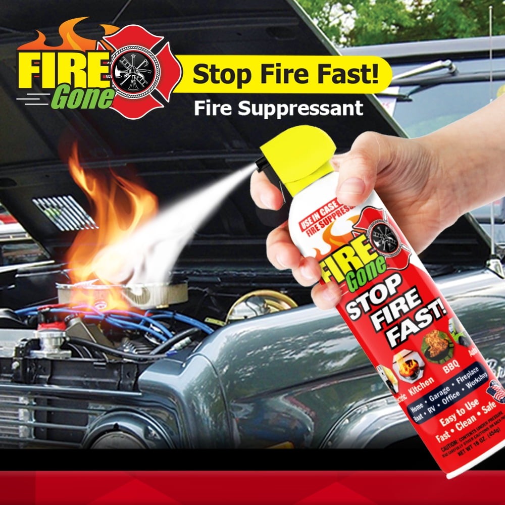 (2 pack) Fire Gone 16 oz Fire Extinguishing Spray