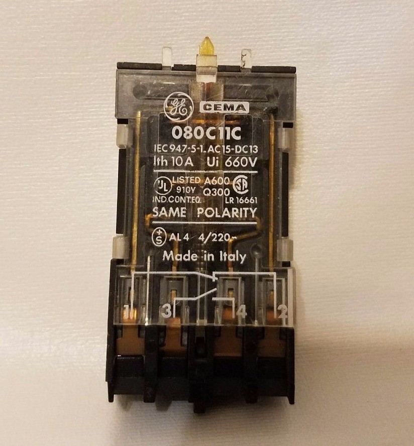 General Electric GE 080C11C Pushbutton Contact Block