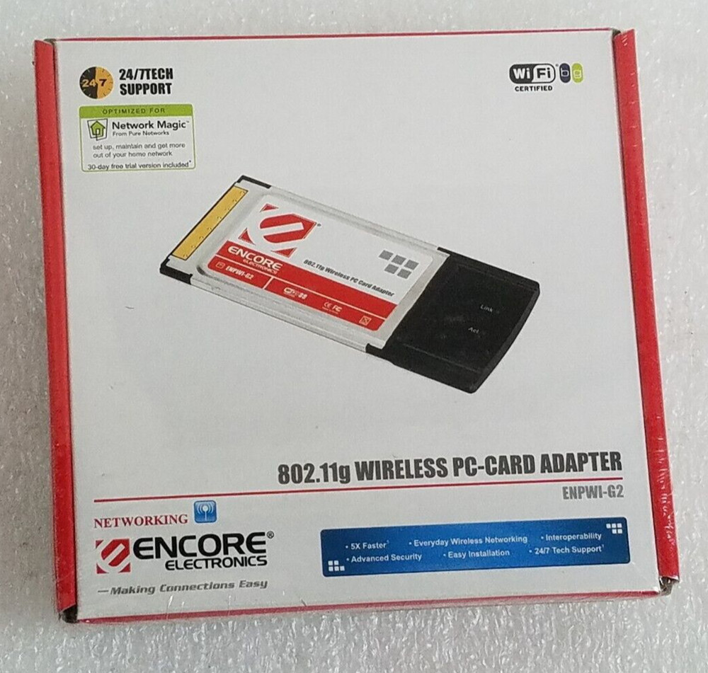 ENCORE 802.11g Wireless PC-Card Adapter ENPWI-G2