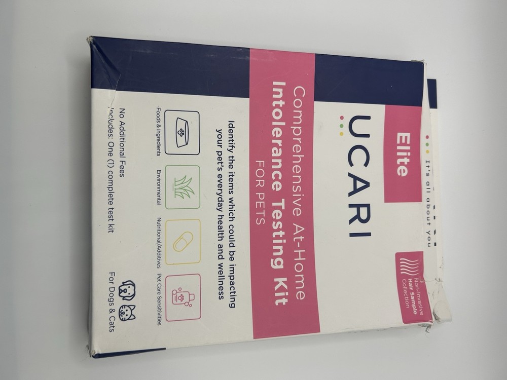 Ucari Elite Comprehensive At Home Intolerance Testing Kit For Pets Unused
