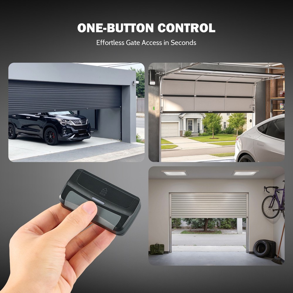 Zumi 1 Button Garage Door Opener Remote Control 100' Wireless Remote Replacement