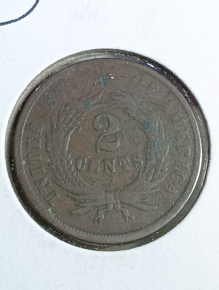 1864 2 Two Cent Piece Nice Mid Grade Coin A10F16