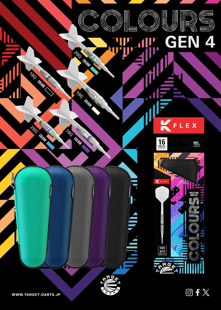 COLOURS GEN4 BLACK 90% 19G 2BA SOFT TIP