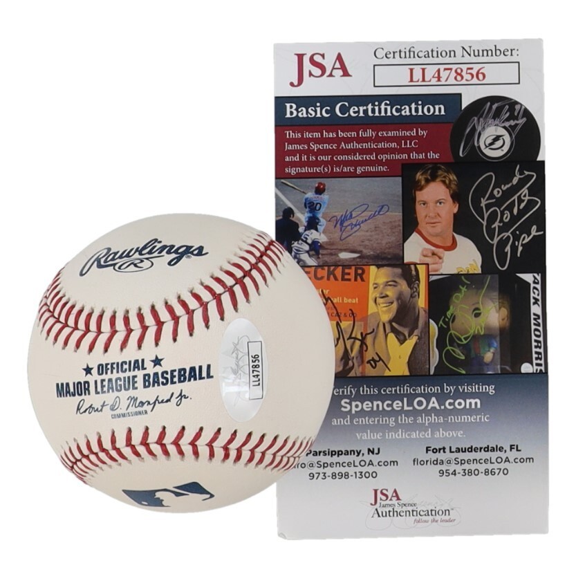 BAYRON LORA-Texas Rangers (Outfielder) Signed OML Baseball (JSA Basic COA)