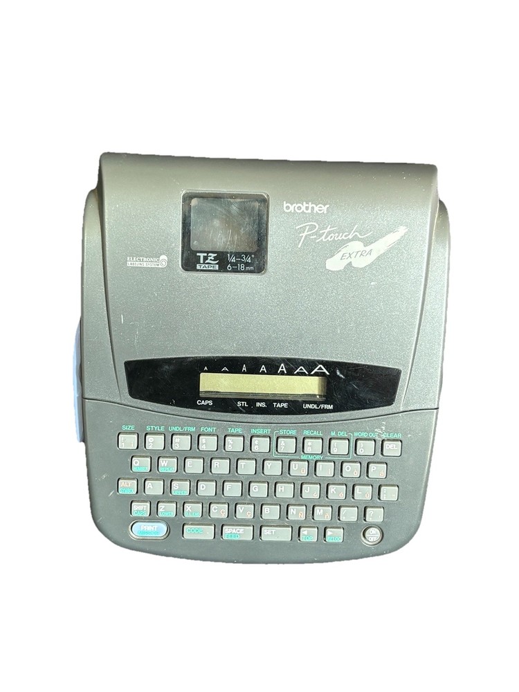 Brother P Touch PT-320 Label Maker Electronic Labeling System VTG 1993 Powers On