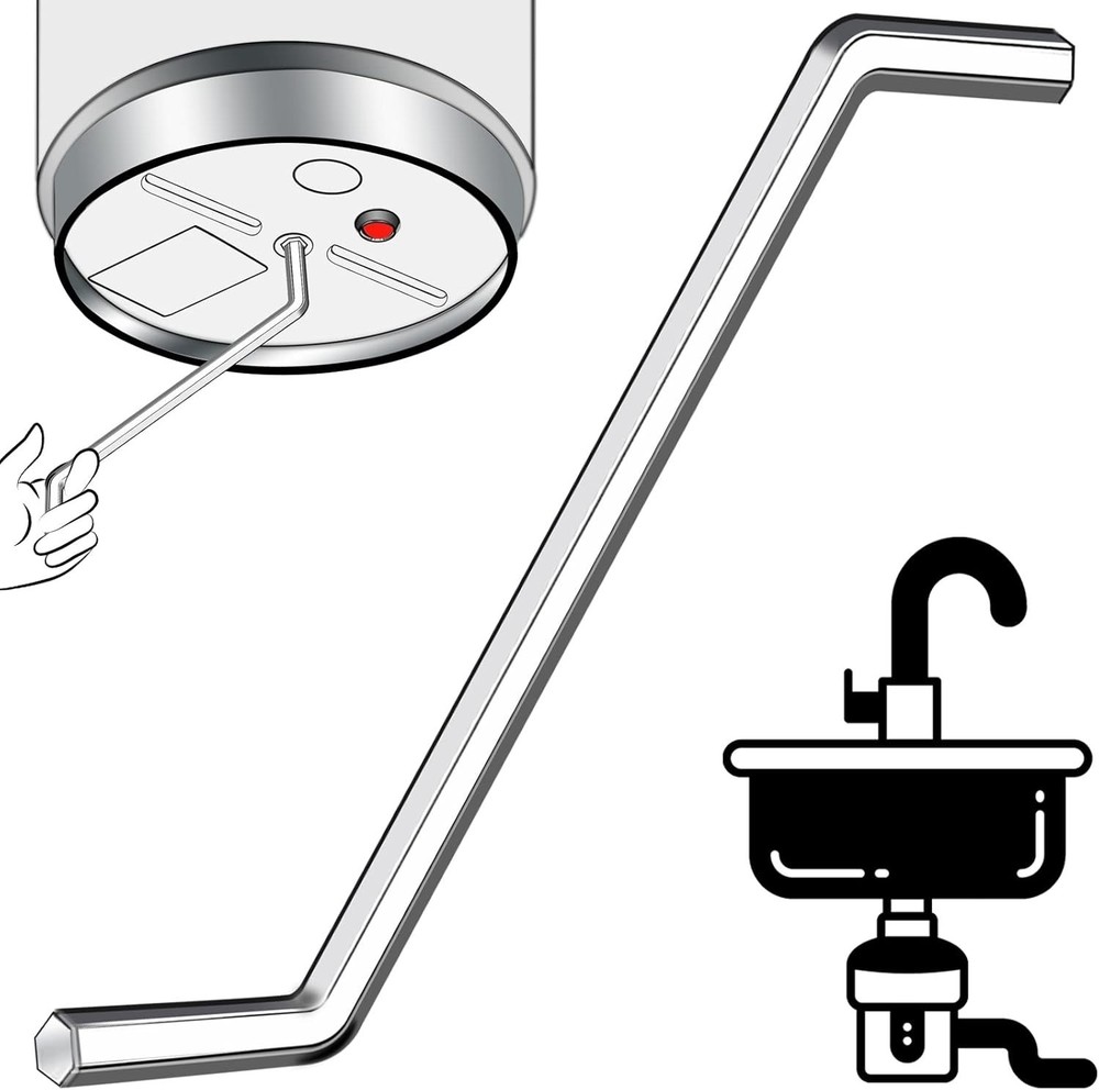 Garbage Disposal Wrench Silver 1 Pack