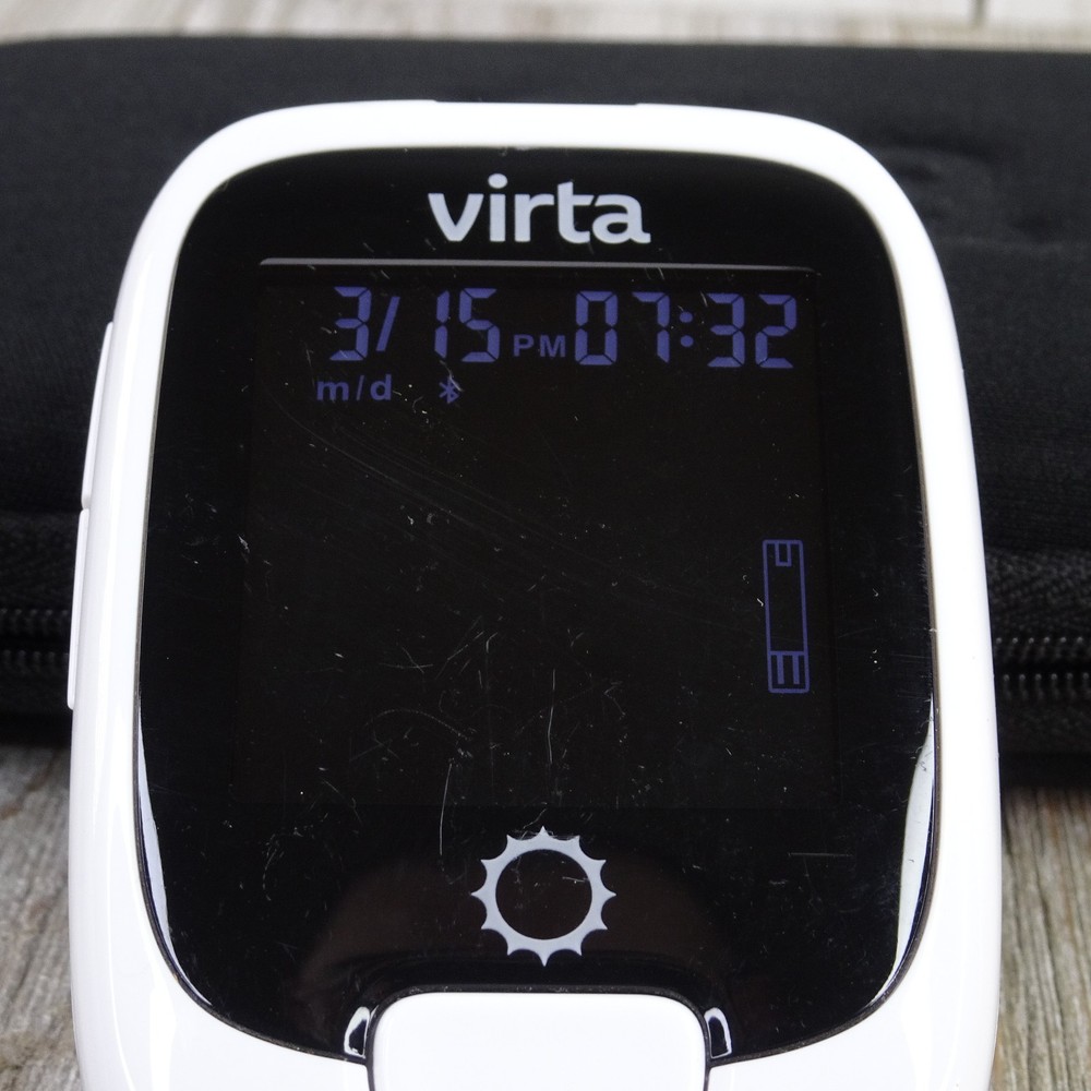 Virta Glucose & Ketone Meter w/ Case Digital Display Portable Bluetooth + 2 AAA