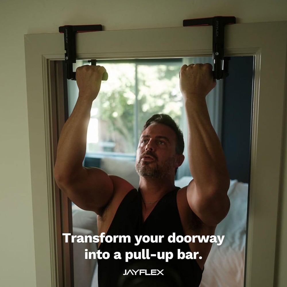 Jayflex CrossGrips Compact Pull Up Bar - Pull Up Bar Door Frame-250 lbs Capacity