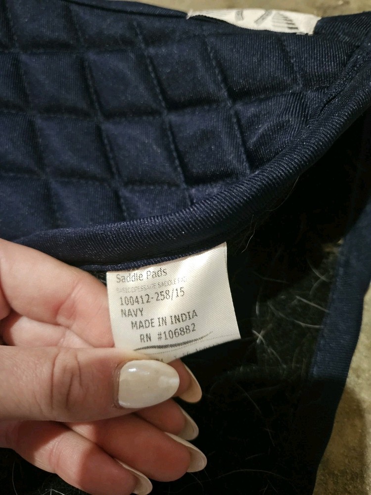 Tuffrider Navy Basic Dressage Saddle Pad
